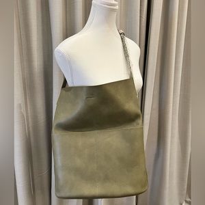 OAK + FORT Tote Bag in stunning Sage Green colour
